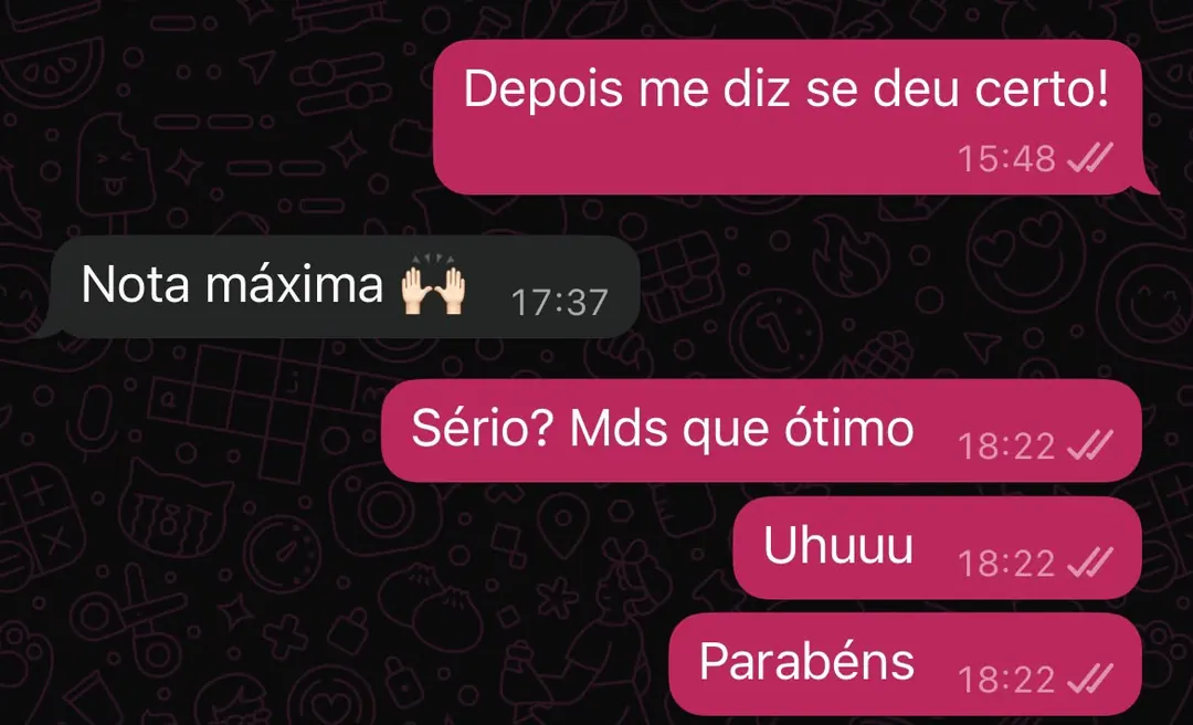 Cliente confirma nota máxima